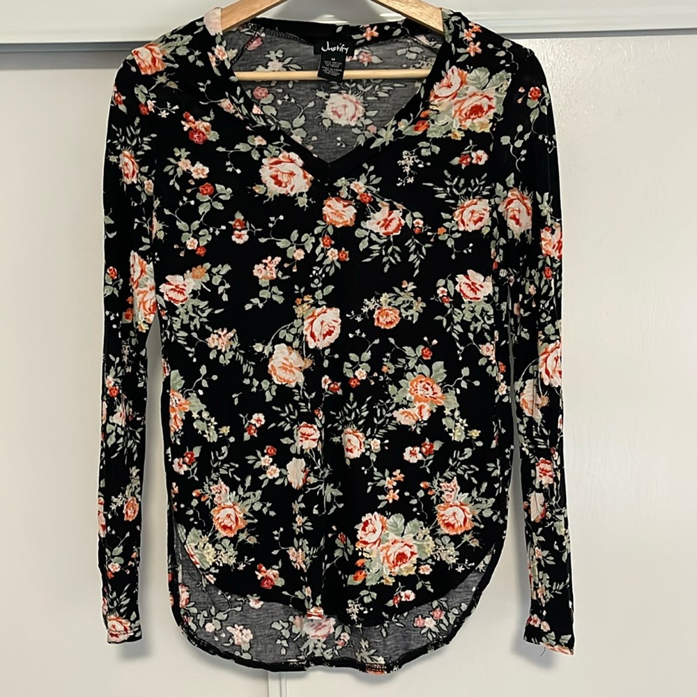 Floral long sleeve shirt